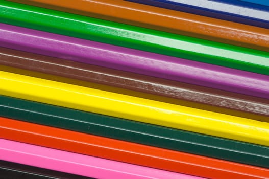 row of wooden pencils
