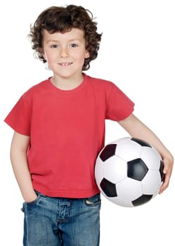 boy with a ball of football