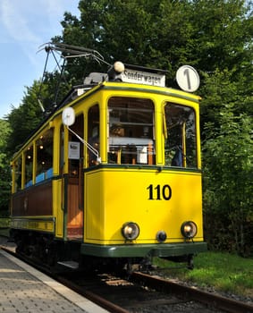 Railcar 110 from 1907 of the " Casseler Strassenbahn ""."