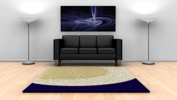 contemporary living room