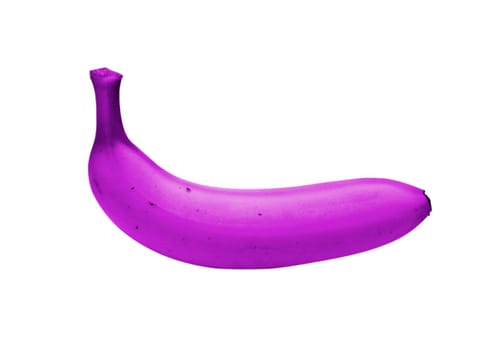 Banana in violet