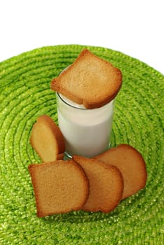 Rusks and milk