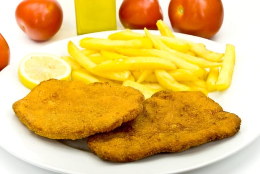Schnitzel with french fries