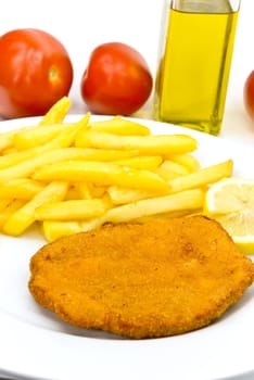 Schnitzel with french fries