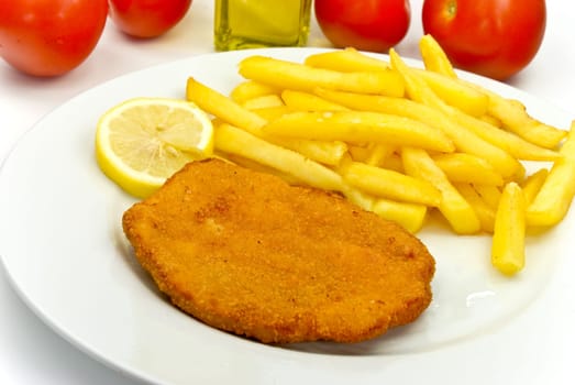 Schnitzel with french fries