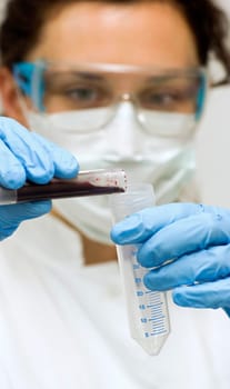 Work in the laboratory