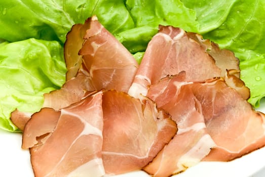 Smoked ham slices