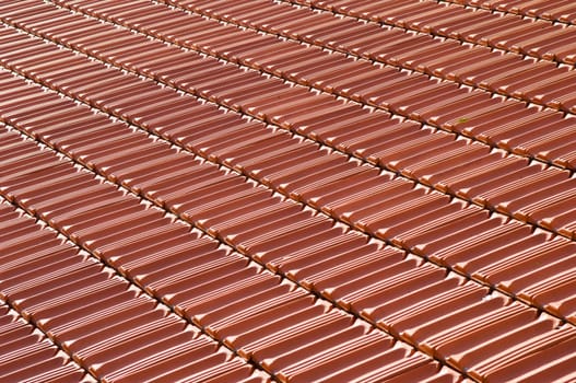 Tiled roof detail