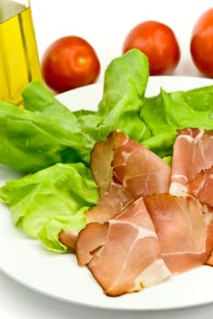 Smoked ham slices