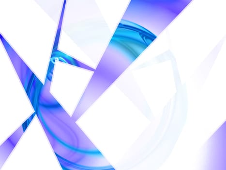 Blue Geometric Layout