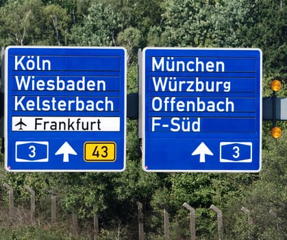 Highway sign
