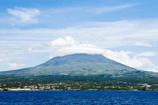 Pico Island viewed from the sea