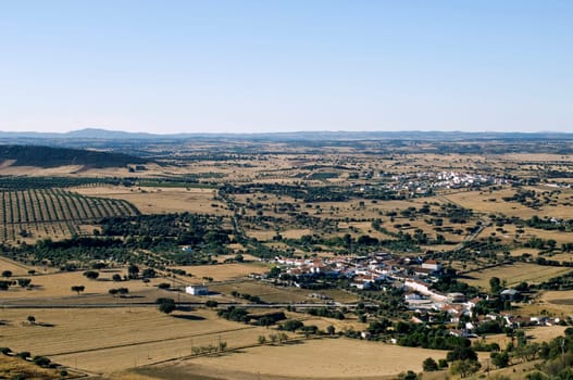 Small villages in Alentejo plain