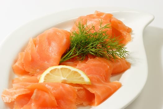 Salmon slices