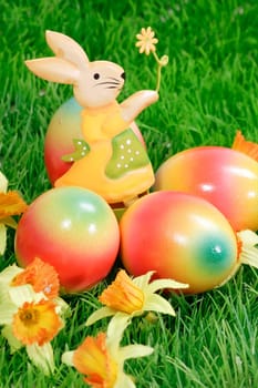 Easter bunny made of tin