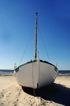 Fishing boat on the beach