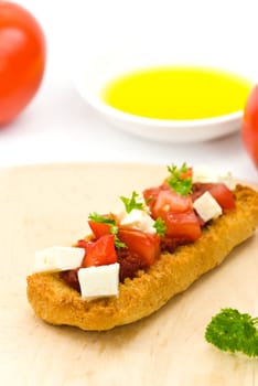 Sandwiches with bruschetta