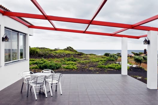 Chairs in the terrace