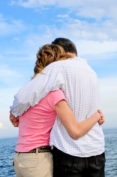 Mature romantic couple