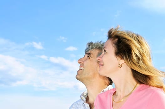 Mature romantic couple