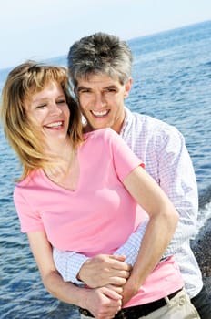 Mature romantic couple