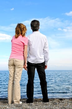 Mature romantic couple