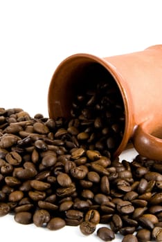 Coffee on white