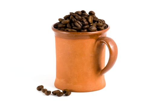 Coffee on white