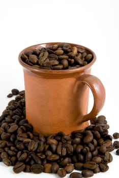 Coffee on white