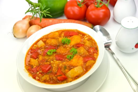 Vegetable Soup Casserole