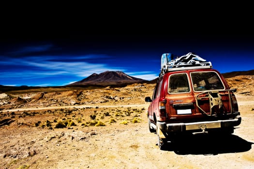 jeep in the desert