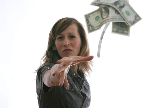 Throwing money in your face