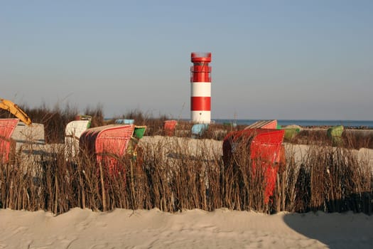 Lighthouse on the south beach of Dune (Helgoland)