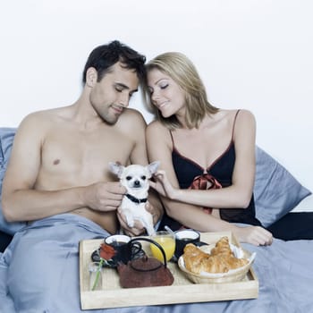 romantic breakfast in bed