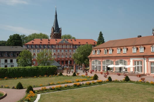 Pleasure garden and castle in Erbach