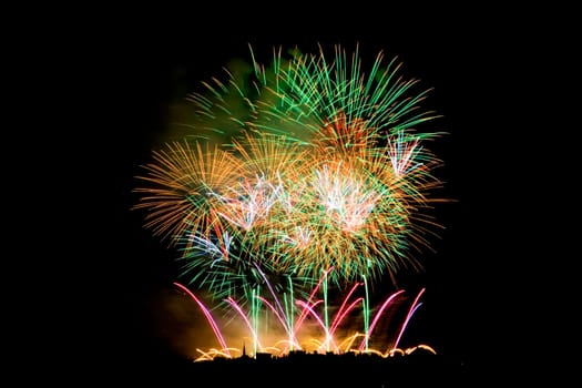 Fireworks Lighting up the Sky