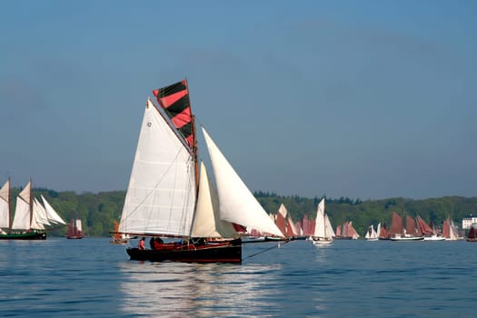 The regatta table at the Rum Regatta 2008 on the Flensburg Fjord