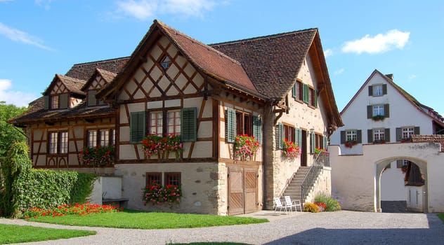 Old Zurich timber-framed house