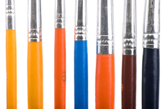 Painting brush tips - close-up
