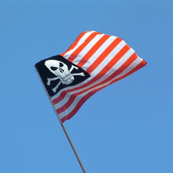 Pirate flag combined with US flag