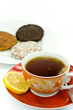 Tea with gingerbread
