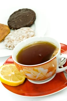 Tea with gingerbread