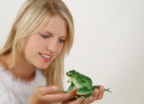 Princess with frog