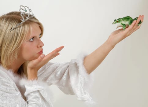 Princess with frog