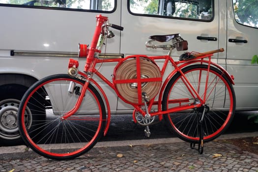 old firefighter's bike,seen at the Velocipediade 2008 in Berlin