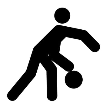 logo of basketball, black silhouette