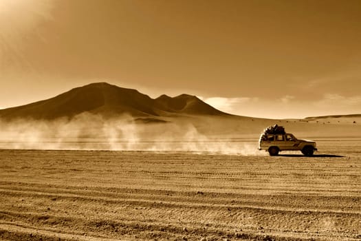 jeep in the desert