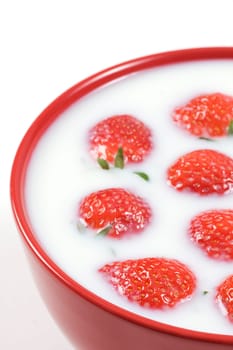 strawberry and milk