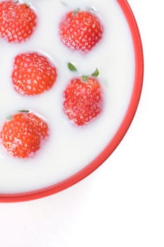 strawberry and milk