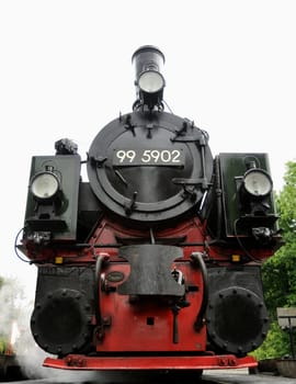 The over 100-year-old Mallet locomotive!